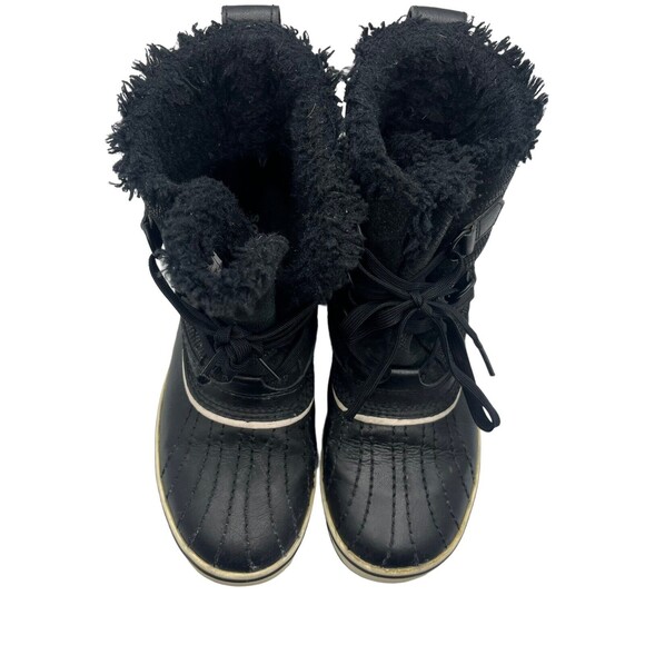 SOREL Tivoli Snow Boots Women’s Size 7 Black Waterproof Mid Faux Fur Winter - Picture 3 of 12